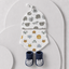 Baby 3-Piece Hat, Bib & Booties Gift Set - Animal Print