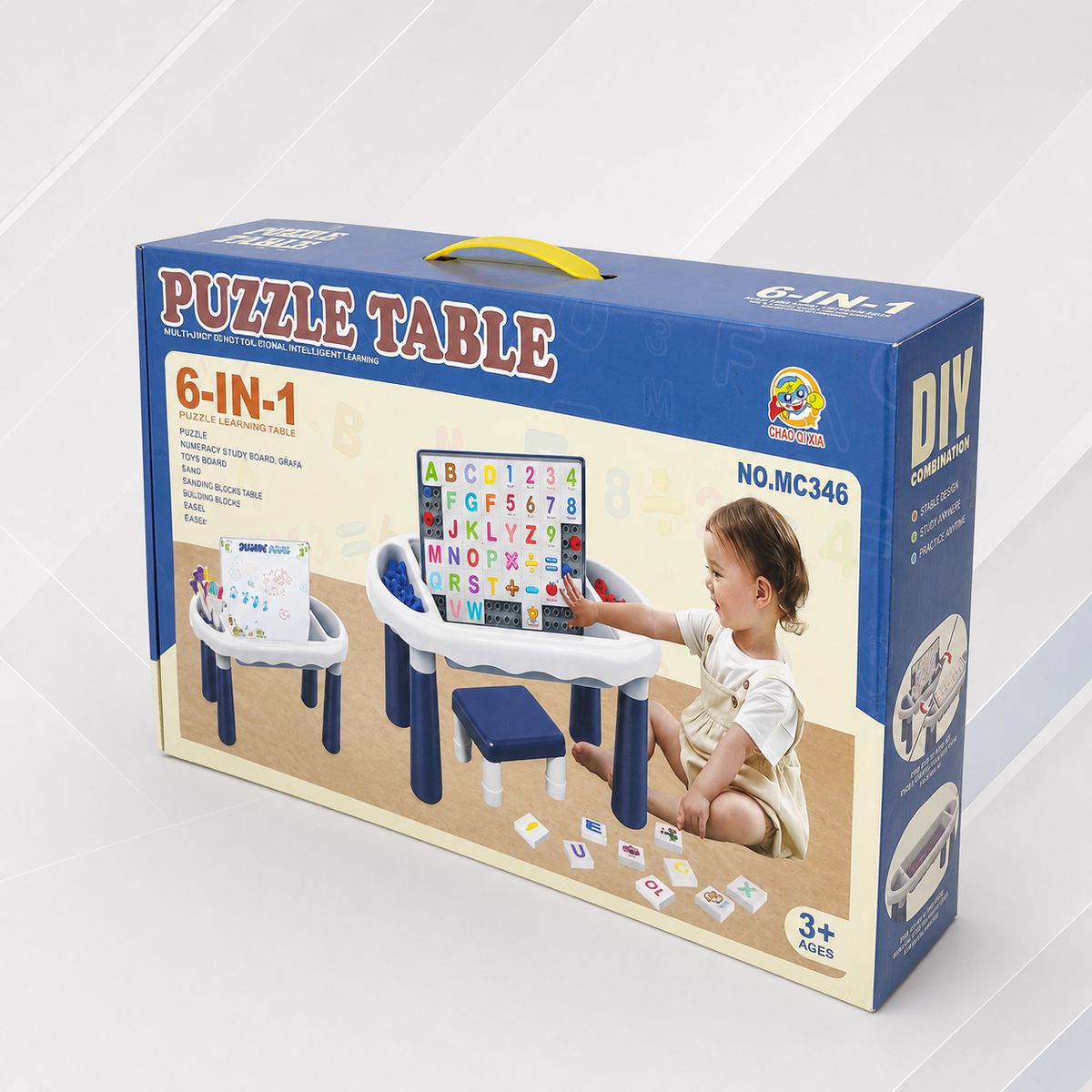 6-in-1 Kids Puzzle Activity Learning Table Main image