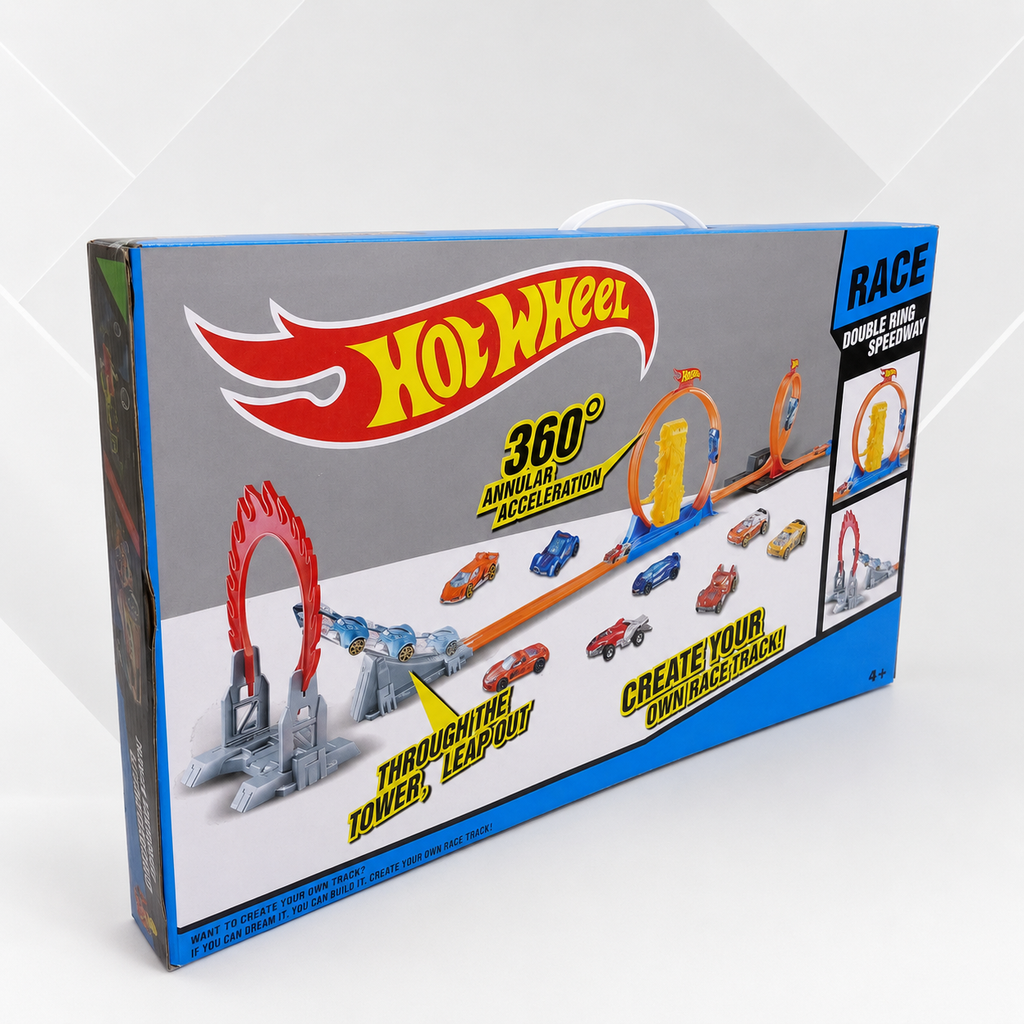 Hot Wheels 360° Double Loop Racing Track Set
