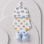 Baby 3-Piece Hat, Bib & Booties Gift Set – Elephant and Whale