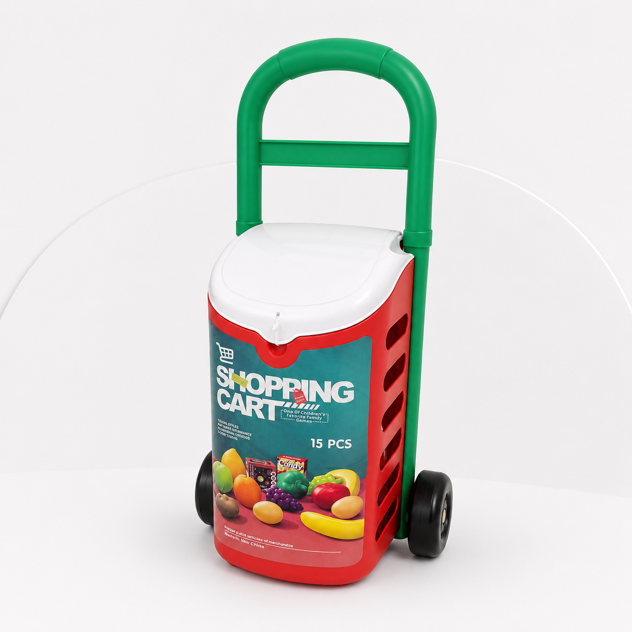 Kids Shopping Cart Pretend Play Grocery Set Secondary image