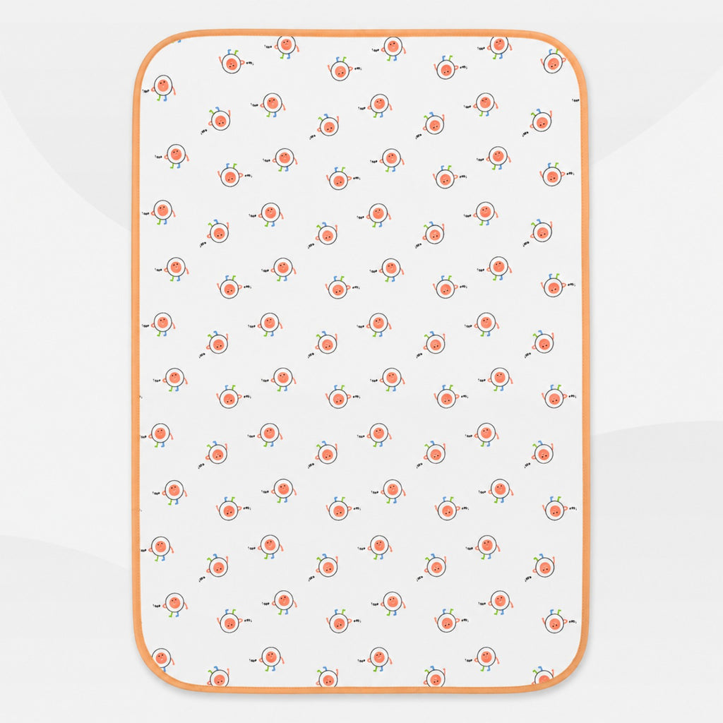Soft Kids Waterproof Changing Sheet – 49 × 69 cm – Little Robot Print