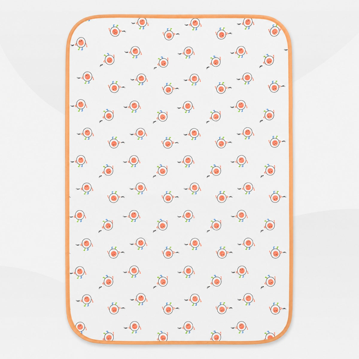 Soft Kids Waterproof Changing Sheet – 49 × 69 cm – Little Robot Print