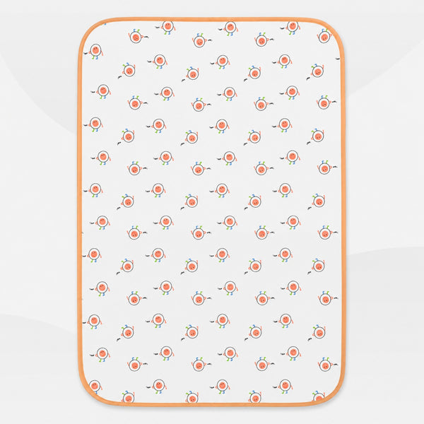 Soft Kids Waterproof Changing Sheet – 49 × 69 cm – Little Robot Print
