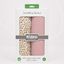 Gold Polka & Soft Pink Muslin Baby Swaddle Blanket – 2-Piece