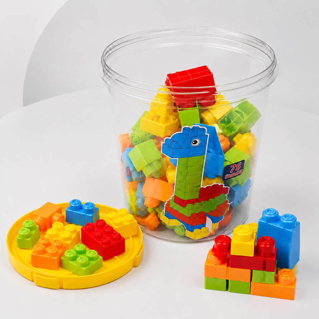 72-Piece Jumbo Building Blocks Set for Kids