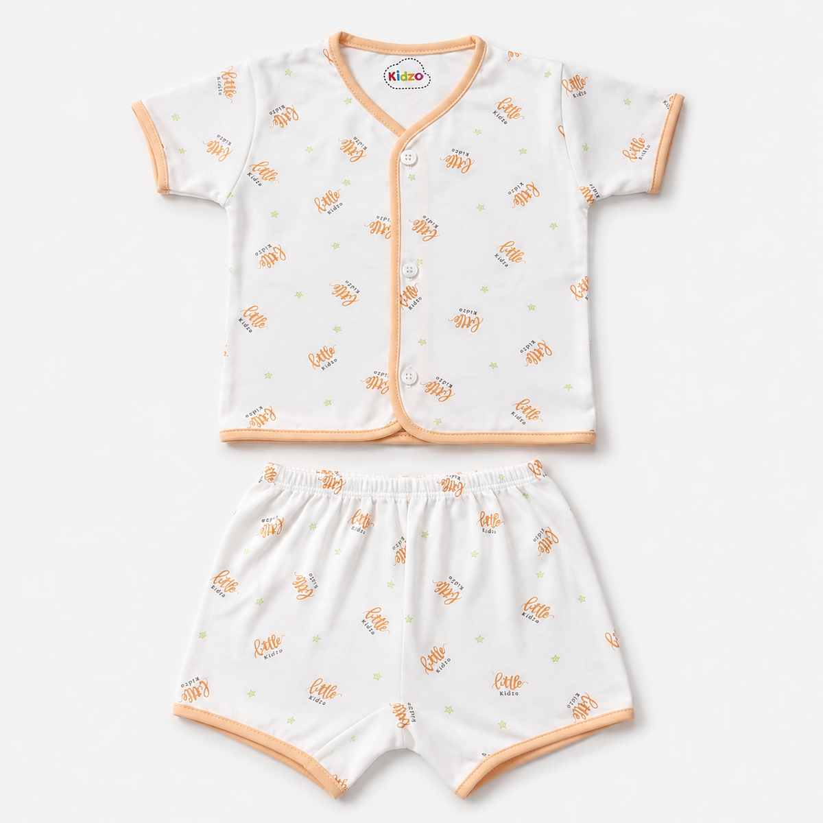 2-Piece Unisex Infant Baby Shirt & Shorts Set – Little Print Main image