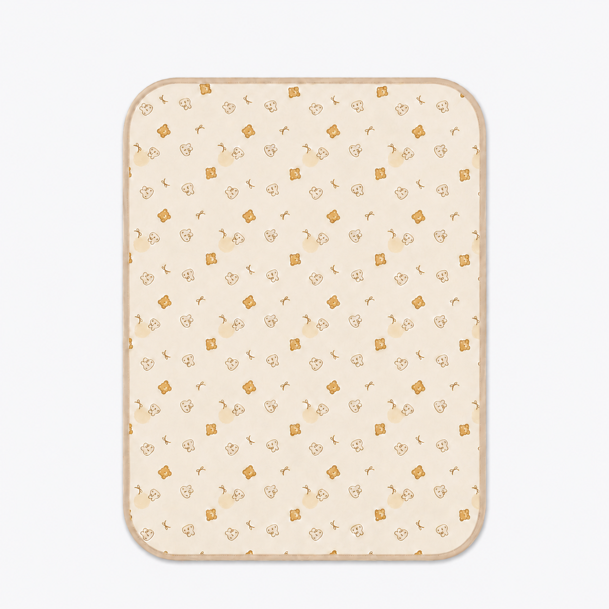 Soft Kids Waterproof Changing Sheet – 49 × 69 cm – Little Bear & Bow Print Secondary image