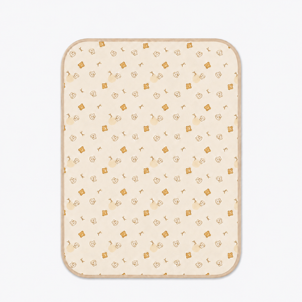Soft Kids Waterproof Changing Sheet – 49 × 69 cm – Little Bear & Bow Print