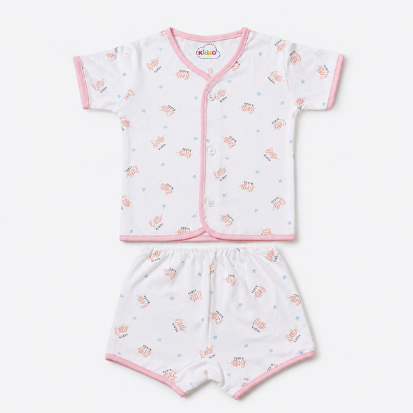 2-Piece Unisex Infant Baby Shirt & Shorts Set – Little Print
